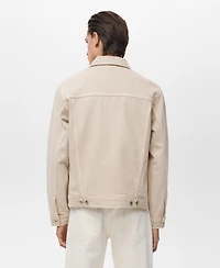 Mango Men's Denim Pockets Jacket