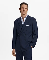 Mango Men's Monaco Double-Breasted Slim-Fit Suit Blazer