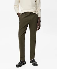 Mango Men's Barna Slim-Fit Twill Chino Pants