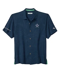 Tommy Bahama Men's Navy Dallas Cowboys Endzone Paradise Coolmax Button-Up Shirt