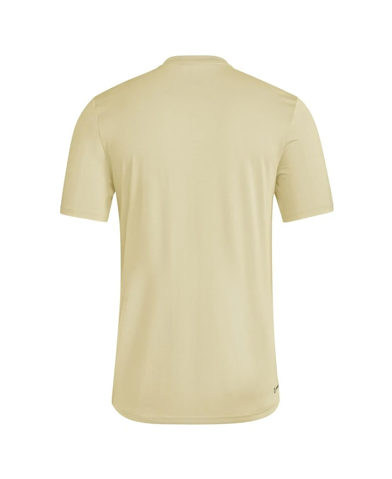 Adidas Men's Natural Arizona State Sun Devils 2025 Military Appreciation Pre-Game Aeroready T-Shirt