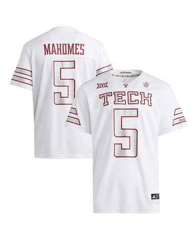 Adidas x Mahomes Men's White Texas Tech Red Raiders Premier Strategy Jersey