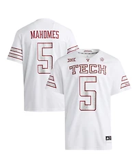 Adidas x Mahomes Men's White Texas Tech Red Raiders Premier Strategy Jersey