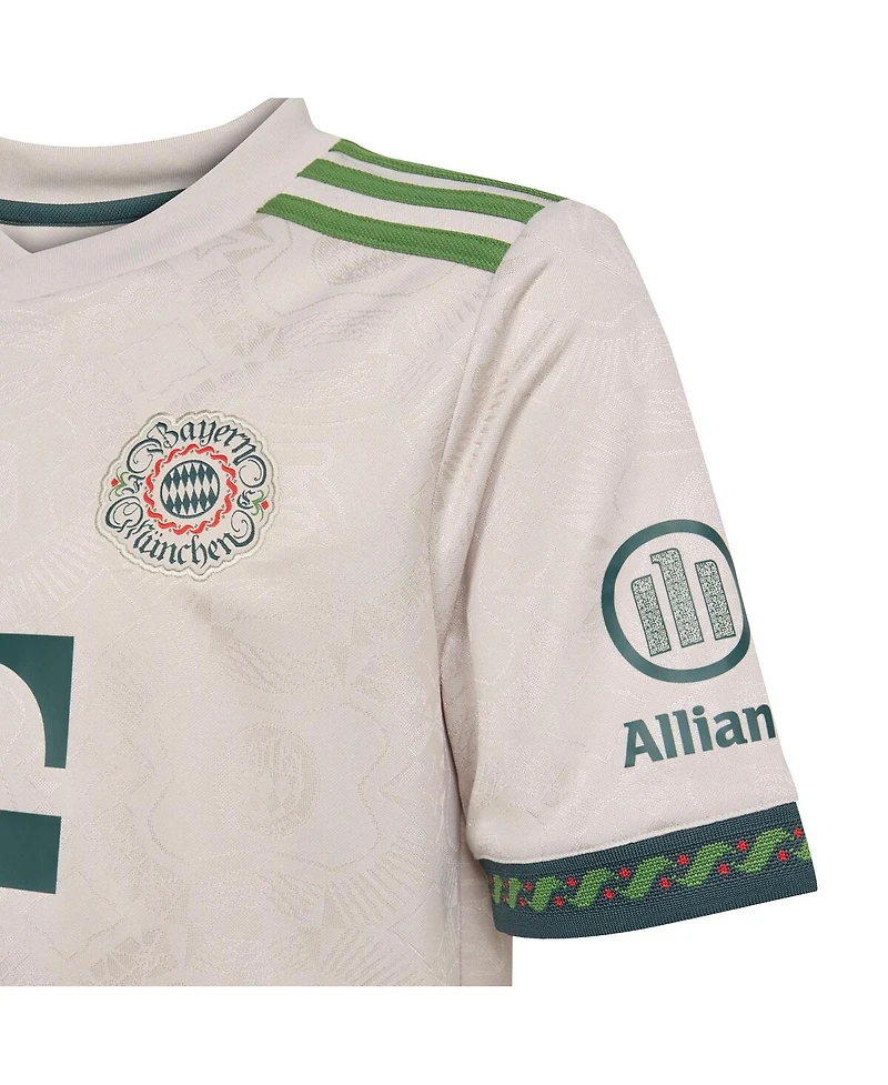 Adidas Big Boys and Girls Gray Bayern Munich 2025/26 Fourth Replica Jersey