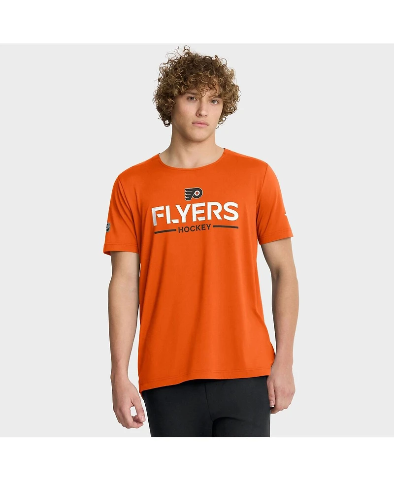 Fanatics Men's Orange Philadelphia Flyers Authentic Pro Rink Tech T-Shirt