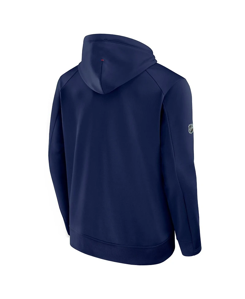 Fanatics Men's Navy Montreal Canadiens Authentic Pro Rink Hoodie