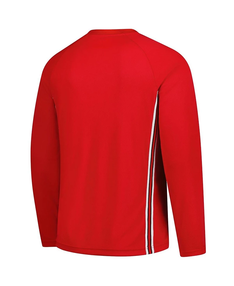 Nike Men's Red Chicago Bulls 2025/26 Authentic Pre-Game Legend Dri-fit Long Sleeve Shooting T-Shirt