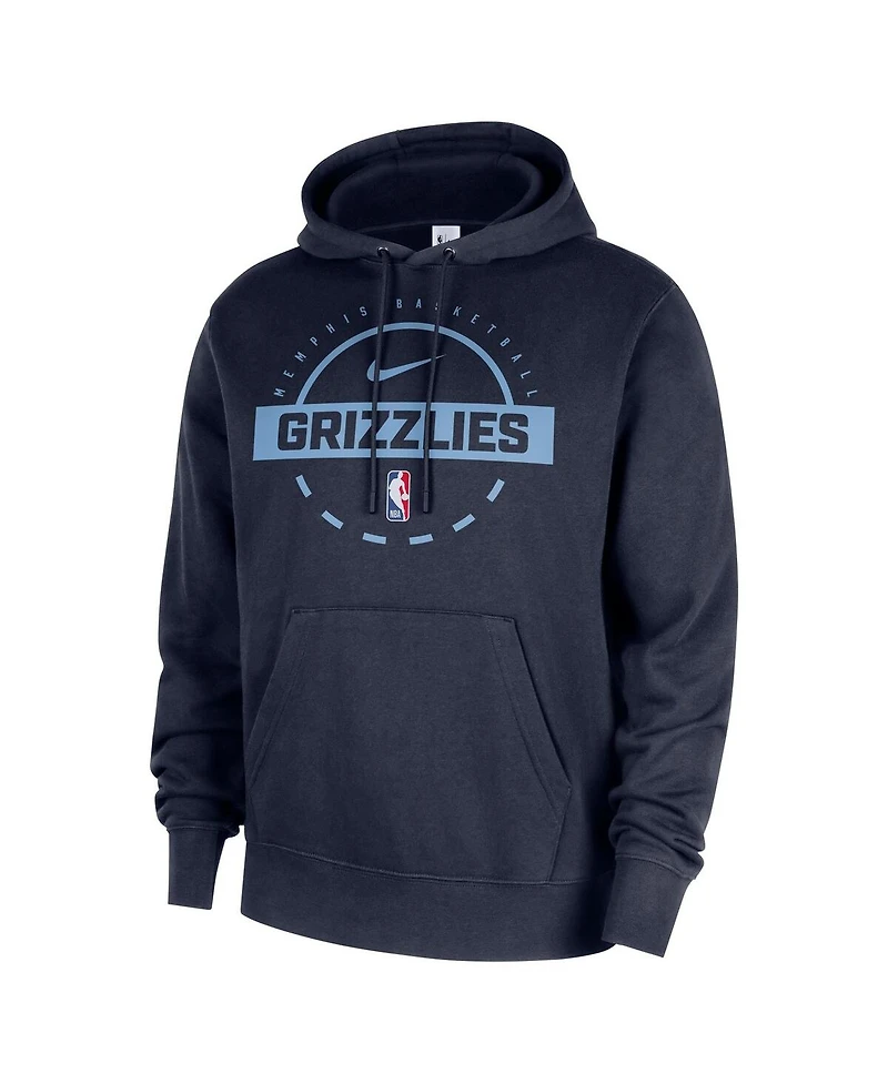 Nike Men's Navy Memphis Grizzlies 2025/26 Authentic Practice Club Pullover Hoodie