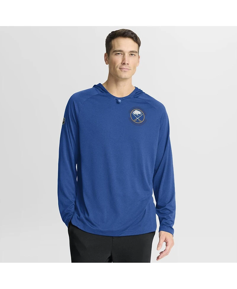 Fanatics Men's Royal Buffalo Sabres Authentic Pro Rink Raglan Hoodie