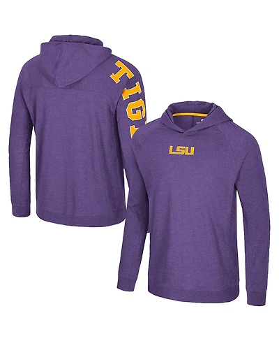 Colosseum Men's Purple Lsu Tigers Back Business Long Sleeve Raglan T-Shirt