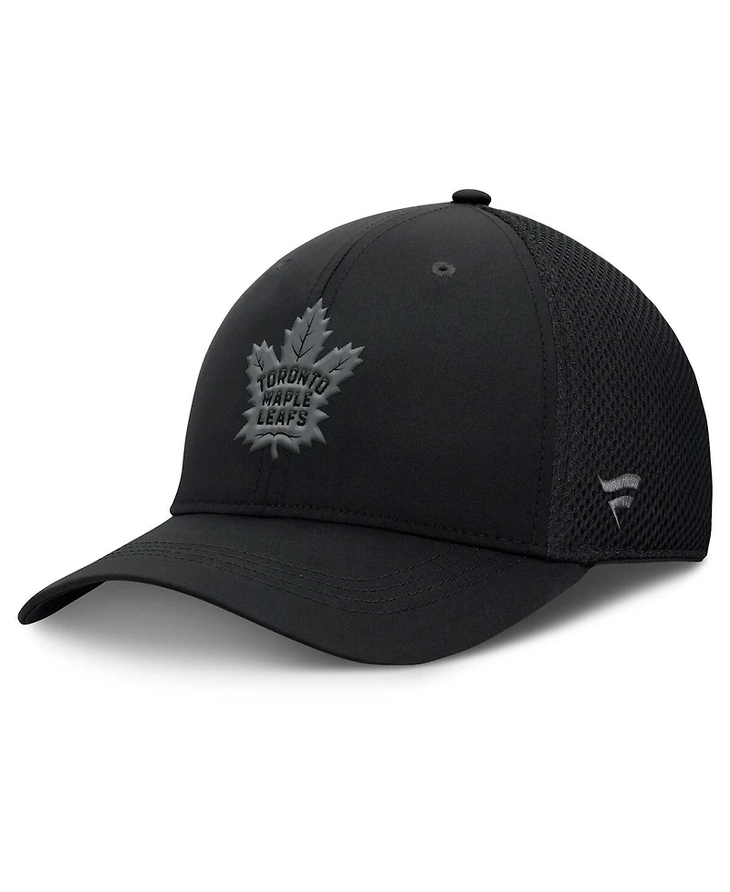 Fanatics Men's Black Toronto Maple Leafs Authentic Pro Road Flex Hat
