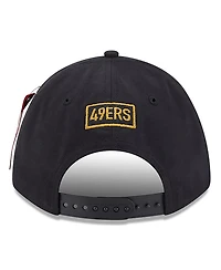 New Era x Alpha Industries Men's Black San Francisco 49ers A-Frame 9FORTY Adjustable Hat