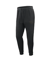 Fanatics Men's Black Utah Mammoth Authentic Pro Road Tri-Blend Jogger Pants