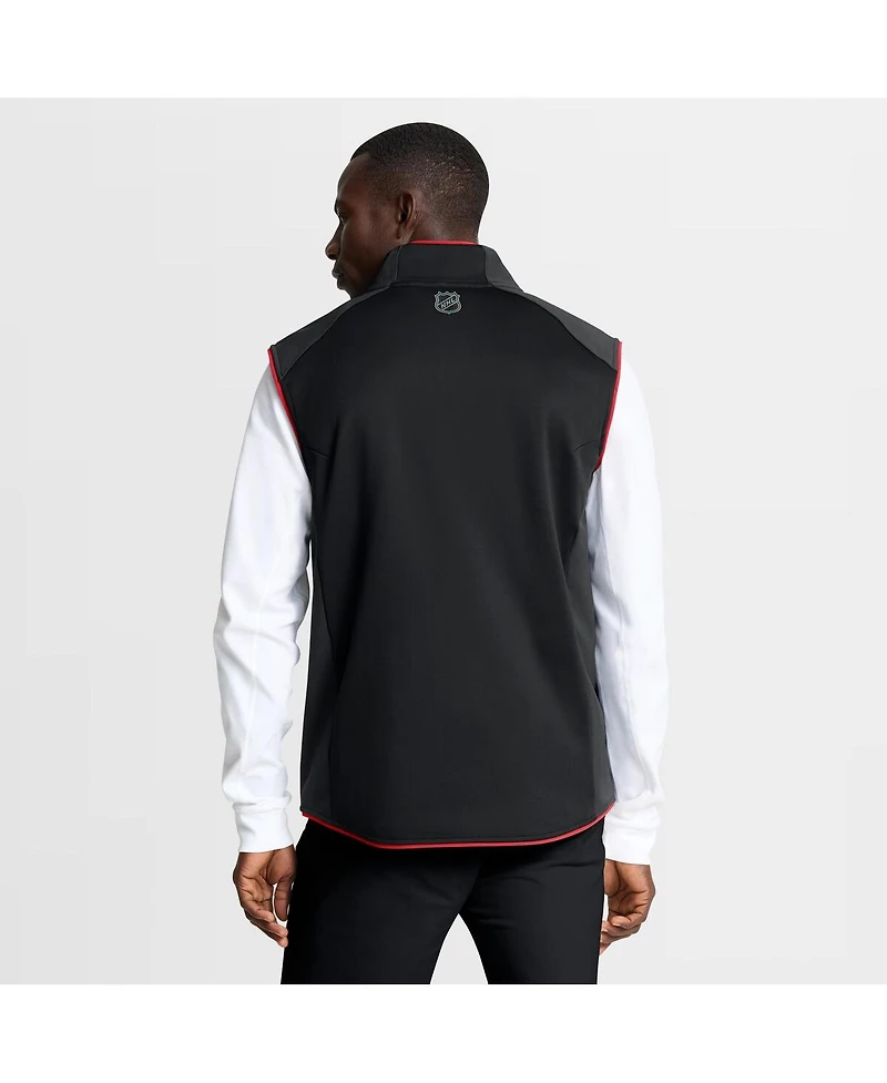 Fanatics Men's Black New Jersey Devils Authentic Pro Rink Full-Zip Vest