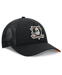 Fanatics Men's Black Anaheim Ducks Authentic Pro Home Ice Trucker Adjustable Hat