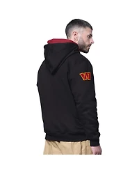 Starter Men's Black Washington Commanders Big Shot Full-Zip Double Hoodie
