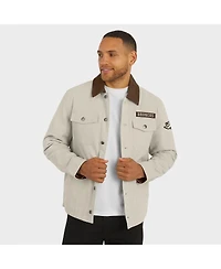 Fanatics Men's Nfl x Darius Rucker Collection by Tan Denver Broncos Midweight Canvas Full-Button Jacket
