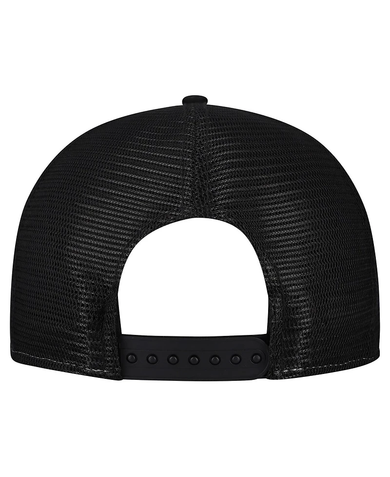 New Era Men's Cream/Black New Orleans Saints Cutout A-Frame 9FIFTY Snapback Hat