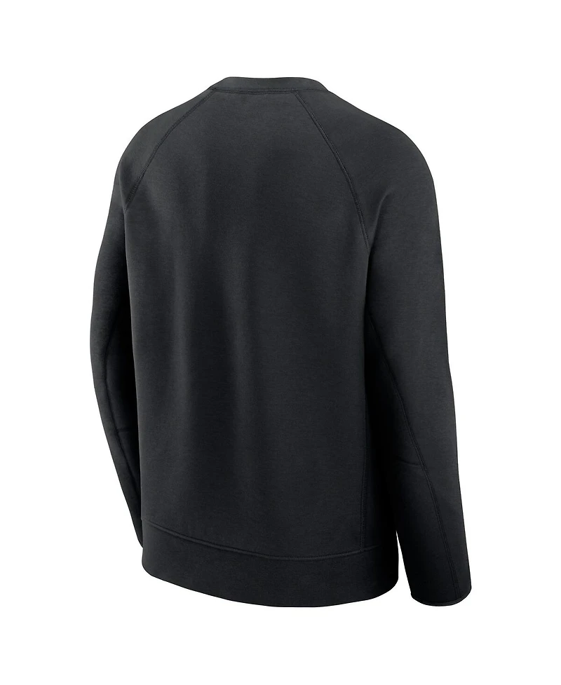 Nike Men's Black Philadelphia Eagles Tech Fleece Raglan Sweatshirt