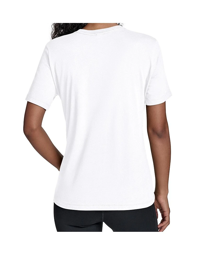 Starter Women's White New England Patriots Throwback Team Stripe T-Shirt