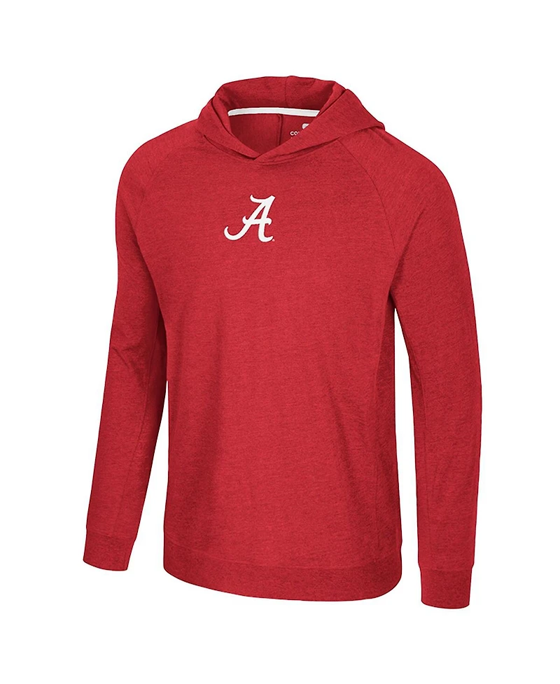 Colosseum Men's Crimson Alabama Tide Back Business Long Sleeve Raglan T-Shirt