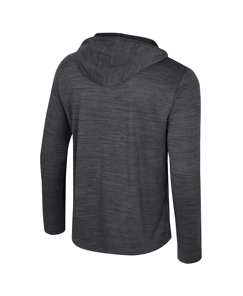 Colosseum Men's Gray Duke Blue Devils Always Sunny Lightweight Quarter-Zip Hoodie