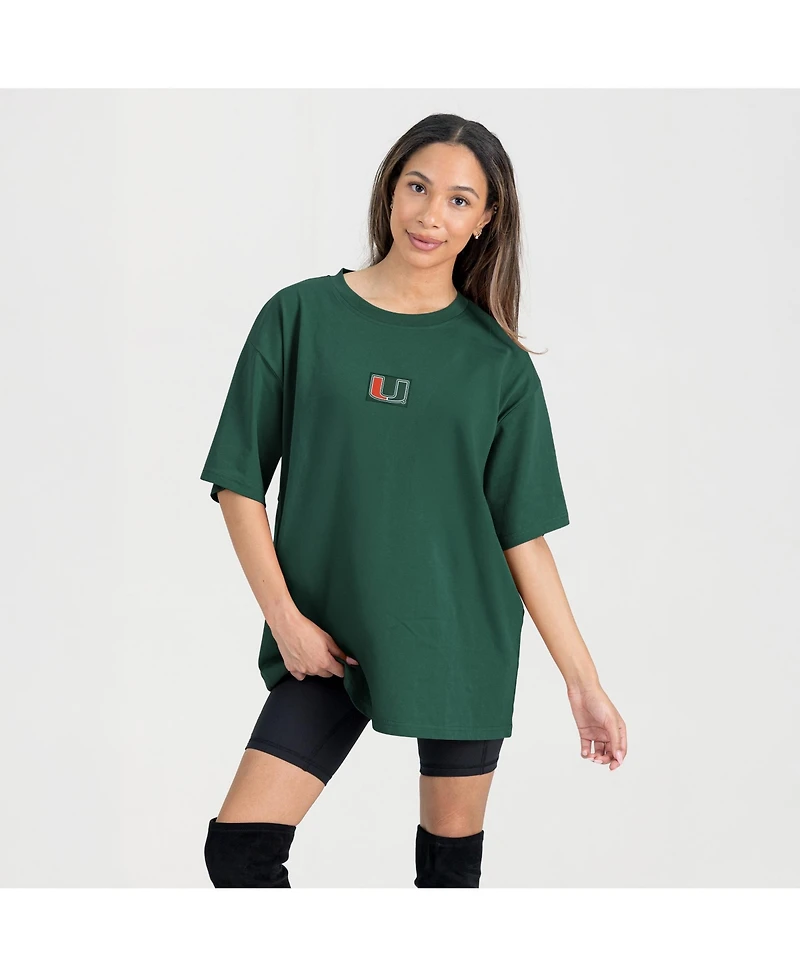 Gameday Couture Women's Green Miami Hurricanes Oversized Back at Ya T-Shirt