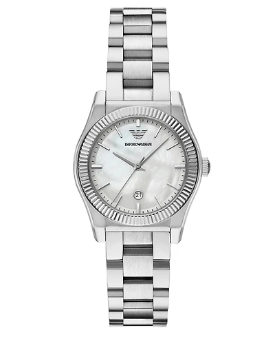 Emporio Armani Women's Three-Hand Stainless Steel Watch, 32mm