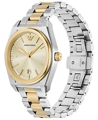 Emporio Armani Men's Three-Hand Two-Tone Stainless Steel Watch, 41mm