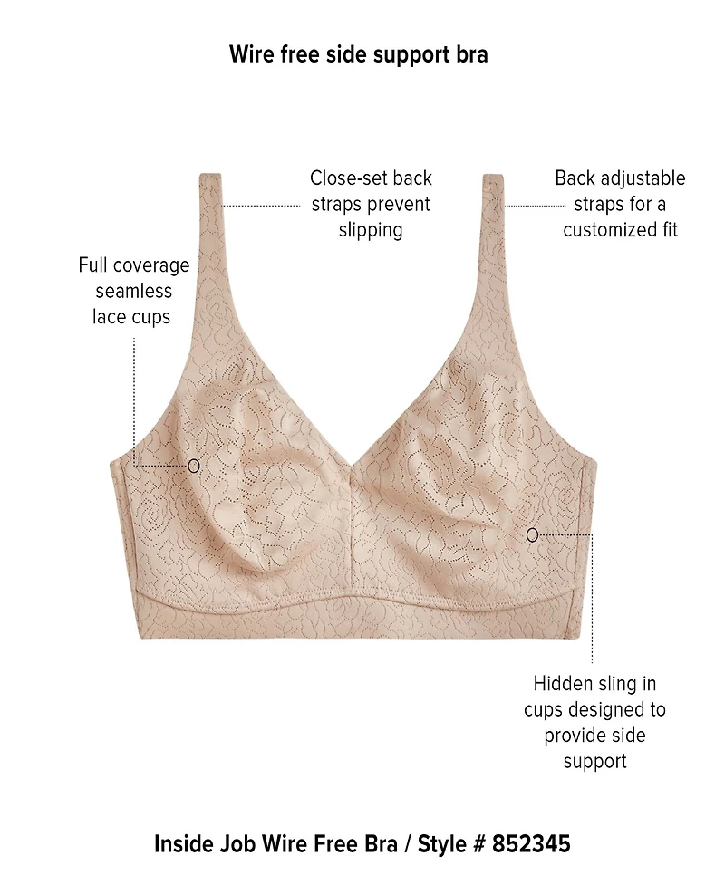 Wacoal Women's Inside Job Wireless Full-Coverage Bra