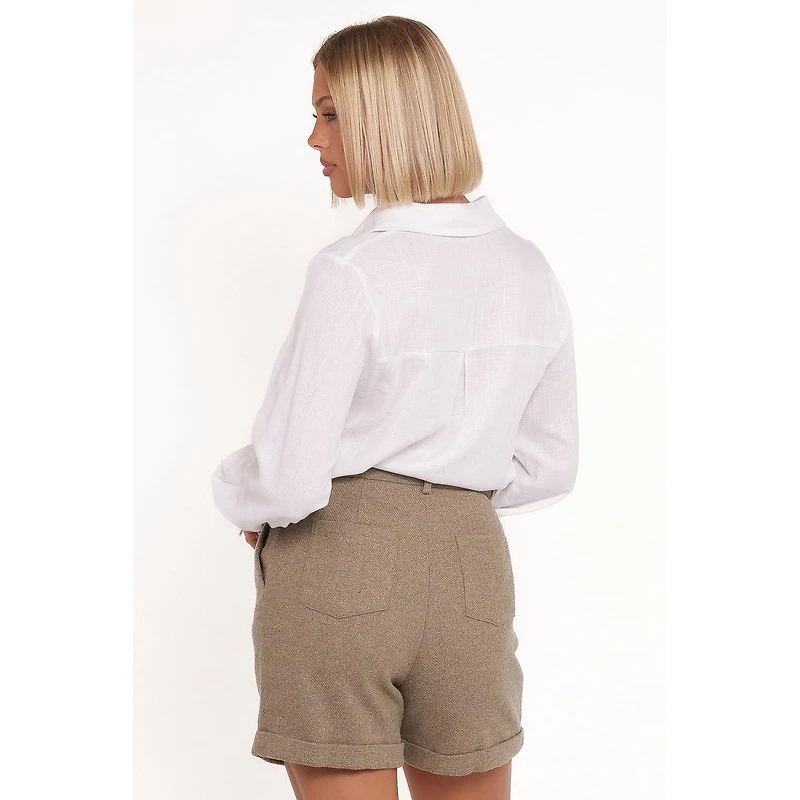 Petal and Pup Women's Denise Tailored Shorts - Taupe