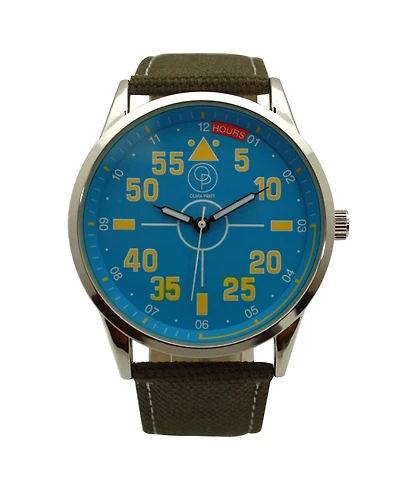 Olivia Pratt Olive Denim Band Big Face and Numbers Men Watch