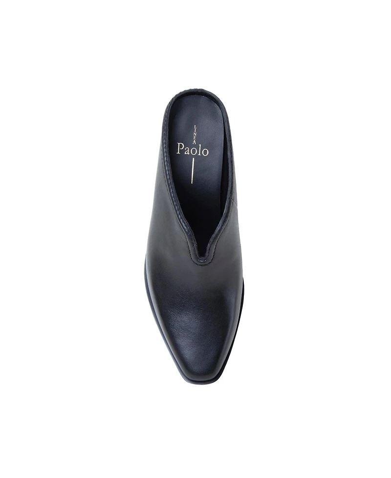 Shelley | Mid-Height Stack Heel Western Mule