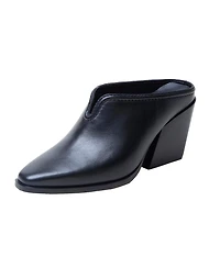 Shelley | Mid-Height Stack Heel Western Mule