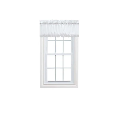Ellis Stacey 1.5" Rod Pocket High Quality Fabric Solid Color Window Balloon Valance 60"x15