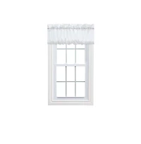 Ellis Stacey 1.5" Rod Pocket High Quality Fabric Solid Color Window Balloon Valance 60"x15
