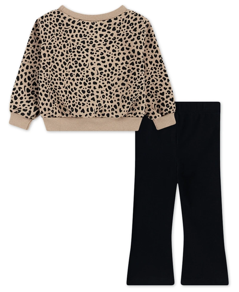 Nike Baby Girls 2-Piece Wild Warmth Kick Long-Sleeve Top and Flare Pants Set