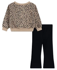 Nike Baby Girls 2-Piece Wild Warmth Kick Long-Sleeve Top and Flare Pants Set