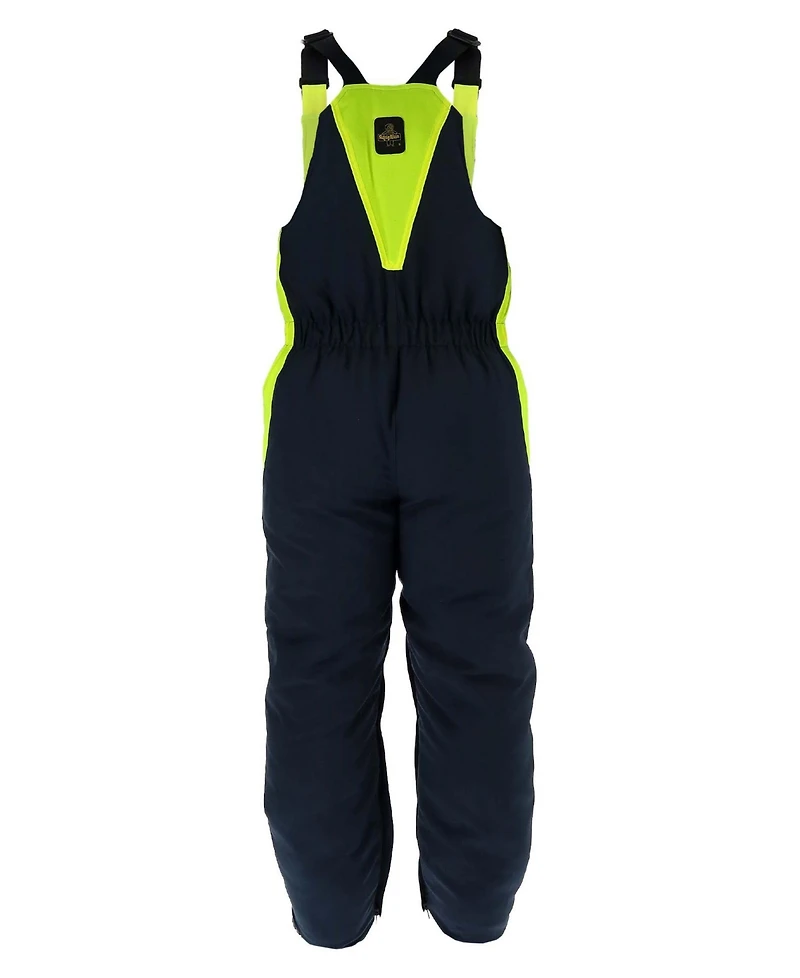 RefrigiWear Men's Endurance Drive Cold Storage Overalls – -30°F Insulated Bibs with 600-Denier Shell & Knee Protection