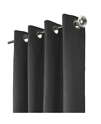 Thermaplus Shadow Blackout Uv Protection Grommet Curtain Panel for Windows 52" x 63" Black