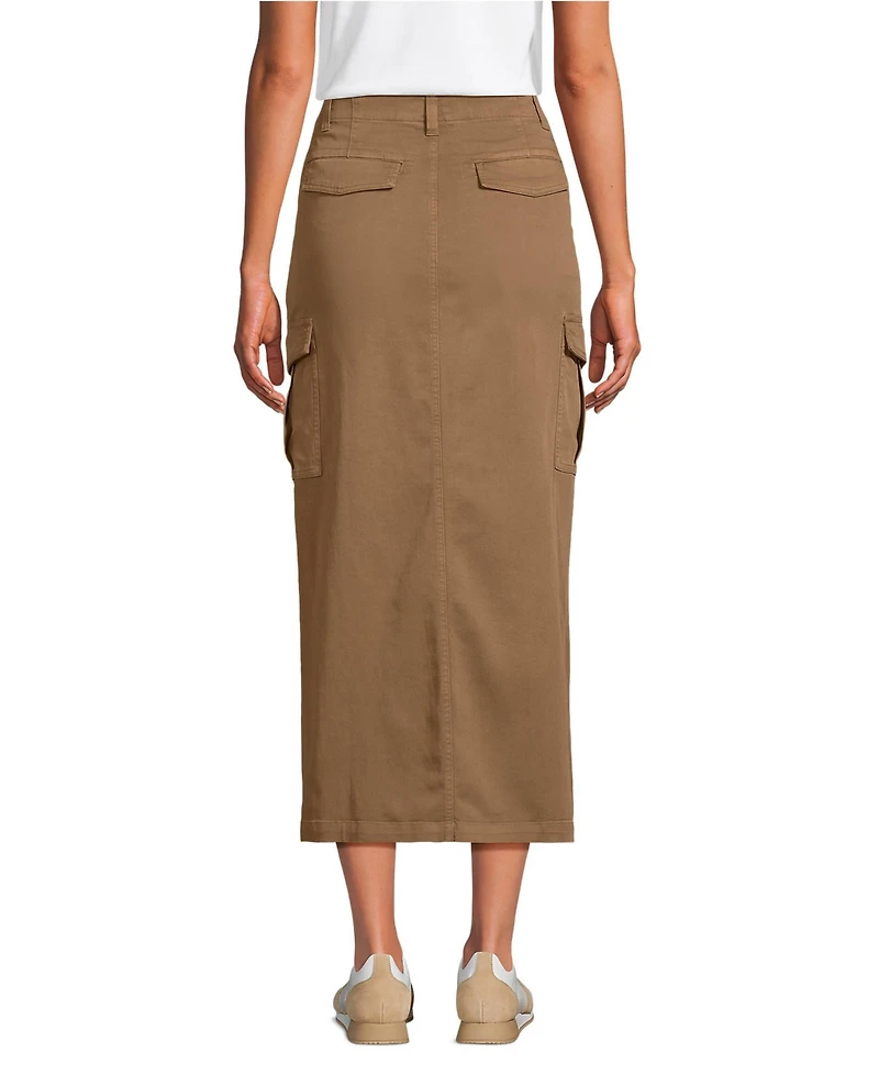 Lands' End Women's Cool Fade Cargo Maxi Skirt