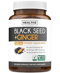 Healths Harmony Black Seed Oil + Ginger, 60ct