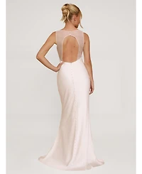 Six Stories Women's Clarise Organza Open Back Maxi Dress