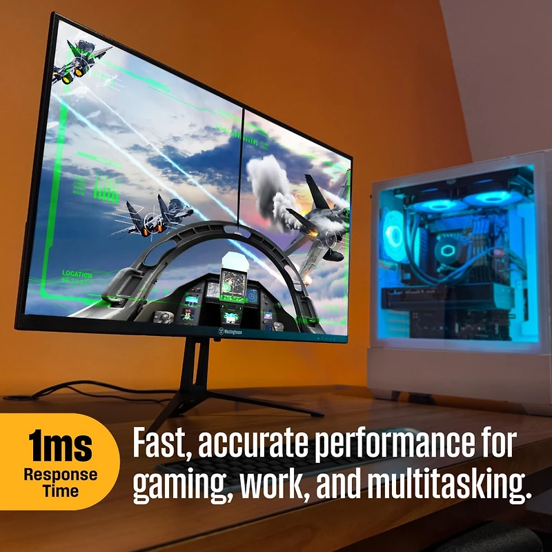 Westinghouse 22" Full Hd Ips Monitor, 100Hz, 1ms Response, Hdr, Adaptive Sync, Built-in Speakers, Hdmi & Vga, Gaming & Office (2025)