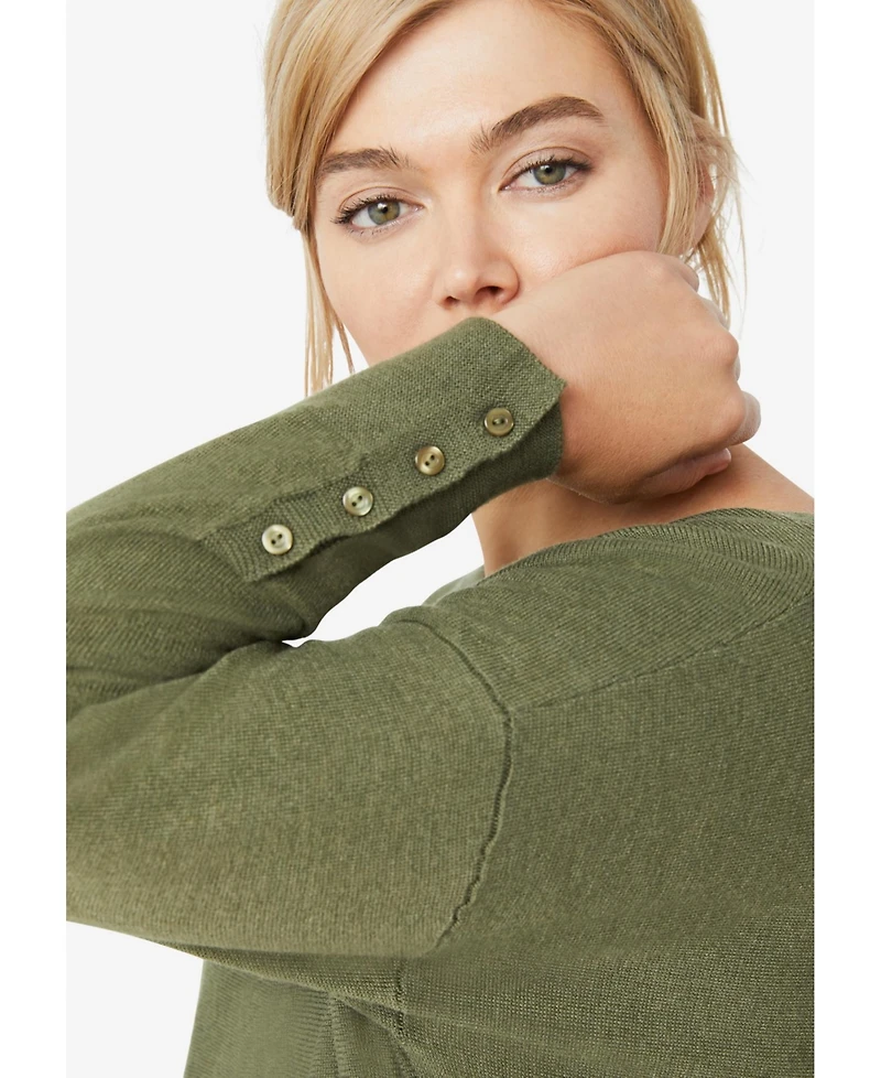 ellos Women's Boatneck Sweater Tunic