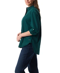 Gloria Vanderbilt Women's Eco Flex Comfort Button-Up Shirt