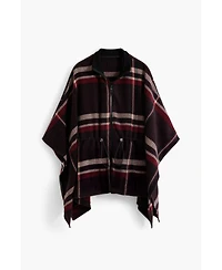 Desigual Women's Tartan poncho