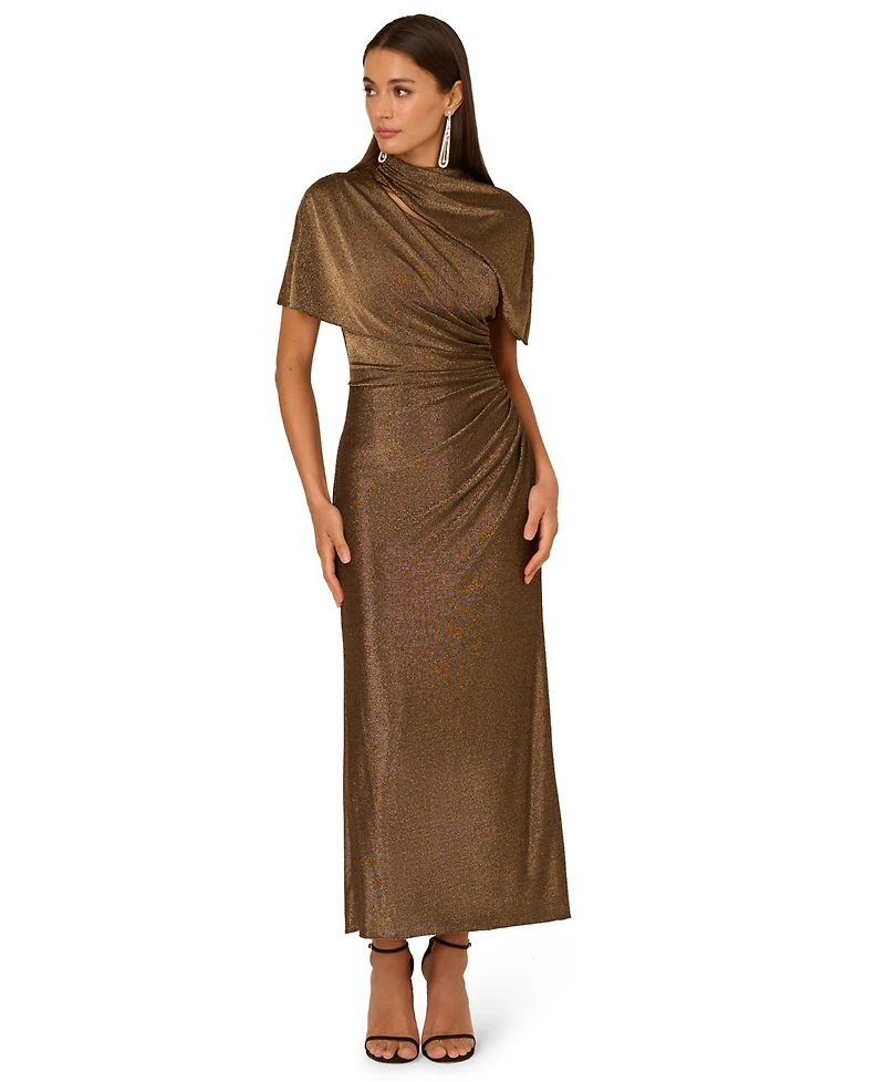 Adrianna Plus Mock Neck Maxi Dress