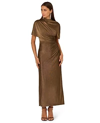 Adrianna Plus Mock Neck Maxi Dress