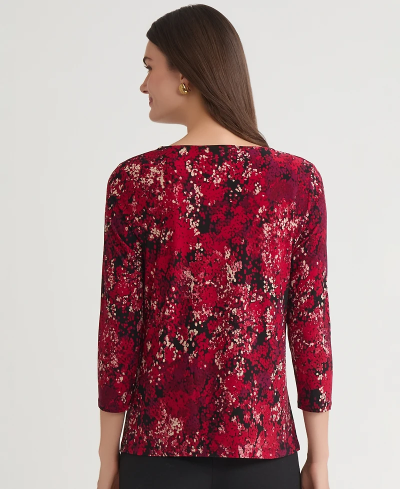 Kasper Petite Scoop Neck Top